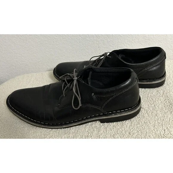 Steve Madden Men's Size 11 Harpoon Derby Oxford Black Shoes Lace-up - Picture 5 of 16